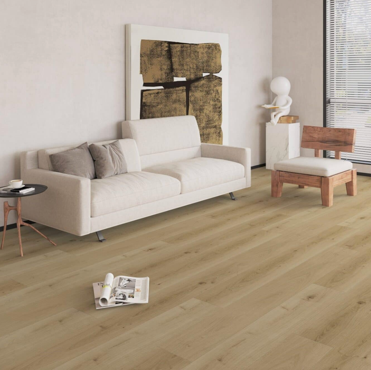 ELITE LVT PLANKE LARGE KLIK- LYS NATUR 185