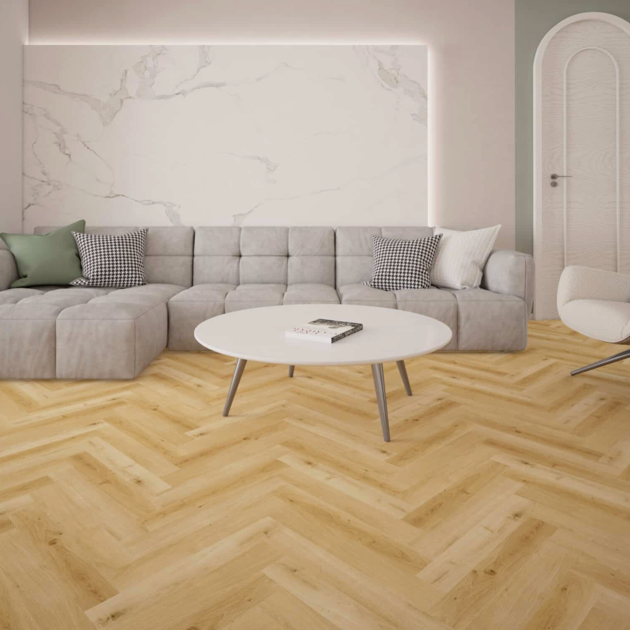 Elite LVT Sildeben klik - Lys natur 185
