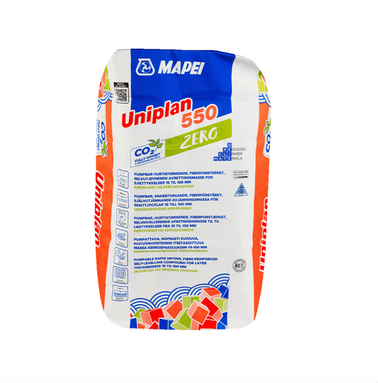 UNIPLAN 550 ZERO FIBERFORSTÆRKET FLYDESPARTEL